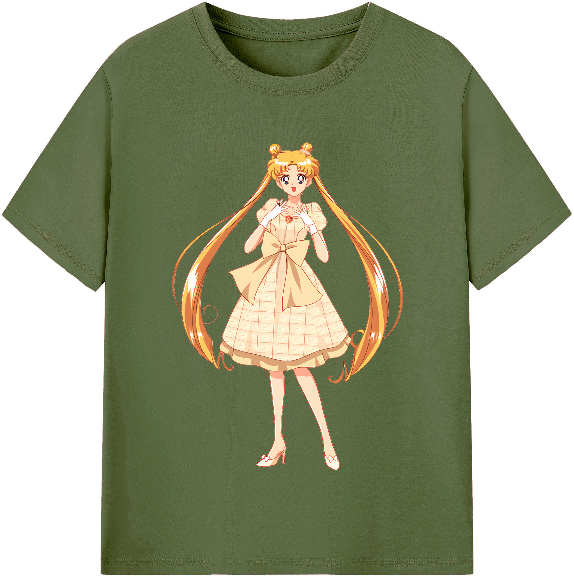 （画像用） 美少女戦士セーラームーン 愛野 美奈子 あいの みなこ Sailor Moon Aino Minako 綿100％半袖Tシャツ（フロントプリント）